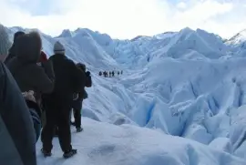 En el Glaciar Perito Moreno. Patagonia Argentina