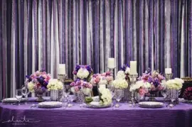 פאזל של Purple and Silver Wedding Table