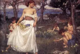 John William Waterhouse  A Song of Springtime