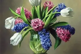 Hyacinths with Tulips jigsaw puzzle
