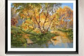 OS GUSTA LA PINTURA? REPRESENTA UN RIO EN EL MONTE jigsaw puzzle