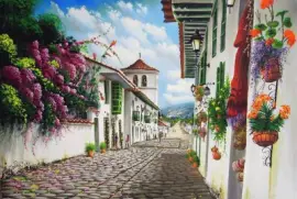 calle de pueblo 1 jigsaw puzzle