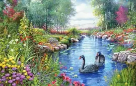 cisnes jigsaw puzzle