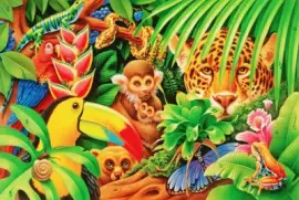 dibujos selva jigsaw puzzle