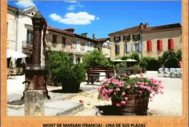 MONT DE MARSAN (FRANCIA) - UNA DE SUS PLAZAS jigsaw puzzle