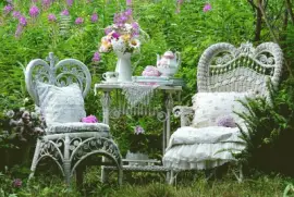 Tea in an English Garden