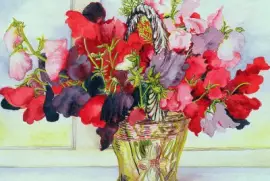 Sweet Peas in a Vase jigsaw puzzle