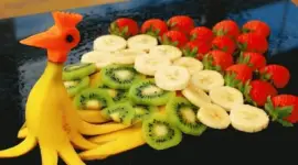 Artistic Fresh Fruit Peacock-Clever! jigsaw puzzle