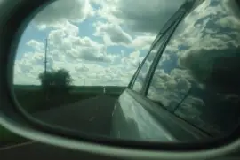 clouds in the rear view mirror