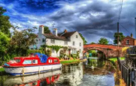 England_Houses_Rivers_ jigsaw puzzle