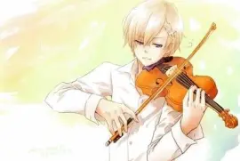 violin anime chico