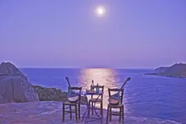Ouzo and Bouzouki Under Full Moon-Greece jigsaw puzzle