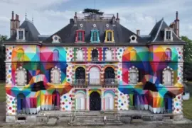 Okudu San Miguels Skull in the Mirror Chateu jigsaw puzzle