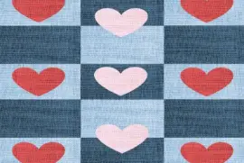 Tela- Corazones- DiseÃ±o.