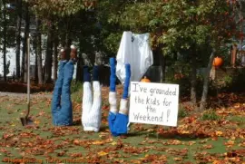 Grounded Kids for Halloween-Funny!