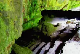 entrada al primer salon de la cueva del nitro