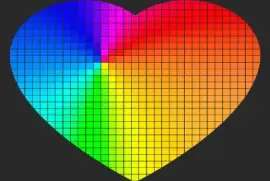 CorazÃ³n- Color- Cuadrados.