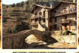 BEGET (GERONA) â€“ EDIFICIOS DE PIEDRA Y SU PUENTE MEDIEVAL jigsaw puzzle