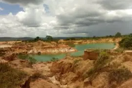 Lagoa dos Cristais em Joaquim FelÃ­cio - MG