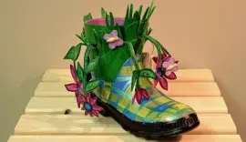 פאזל של Bota con Flores