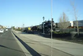 Una locomotora de vapor en Flaggstaff