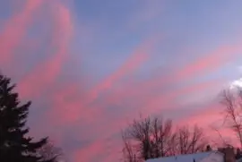 Colourful cloudy fingers