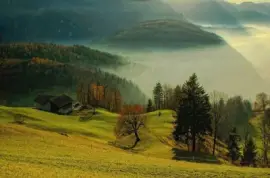 Paisaje alpino-Suiza jigsaw puzzle