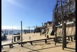 Port ostreicole Ã  marÃ©e basse