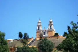 Templo en Cholula, Puebla.