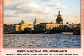 SAN PETERSBURGO (RUSIA) â€“ RECREARSE EN EL RIO NEVA
