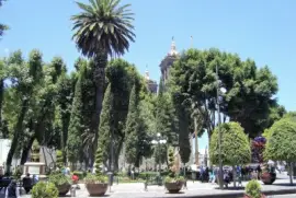 Plaza central de la Ciudad de Puebla.