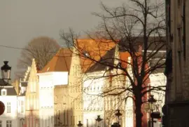 Bruges Belgique ciel gris