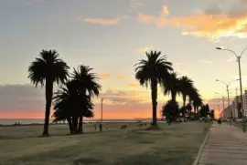 Atardecer en Montevideo, Uruguay.