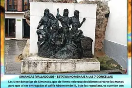SIMANCAS (VALLADOLID) â€“ ESTATUA HOMENAJE A LAS 7 DONCELLAS