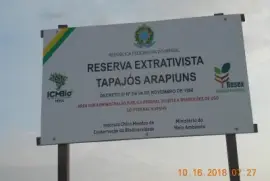 Entrada da Reserva Extrativista - Santarem - PA