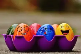 Funny Faces on Easter Eggs jigsaw puzzle