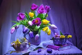 Exquisite Purple Still Life jigsaw puzzle