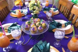 Perfect Mardi Gras Table Setting jigsaw puzzle
