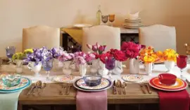 Elegant Rainbow Party Table jigsaw puzzle