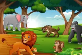 Cartoon jigsaw puzzle