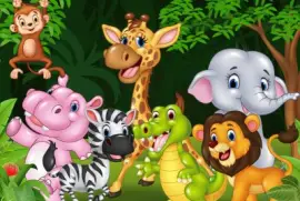 Cartoon jigsaw puzzle