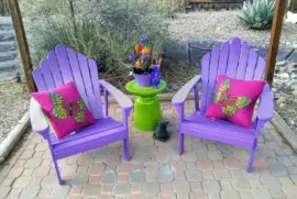 Purple Summer Patio Chairs