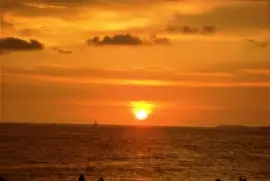 Puesta de sol en Puerto Vallarta.