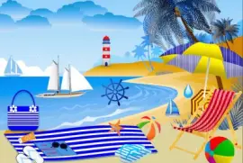 Compo plage jigsaw puzzle