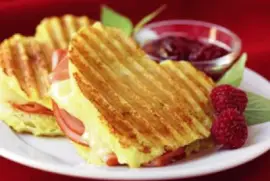 Ham   Cheese  Toast Heart