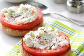 Tomato   Sour Cream Sandwich