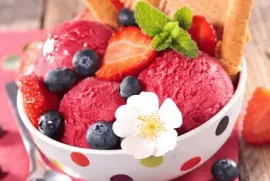 Blueberry   Strawberry Ice Cream