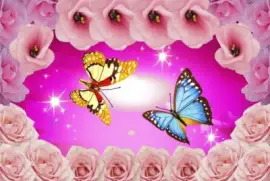 è´è¶çŽ«ç‘° jigsaw puzzle