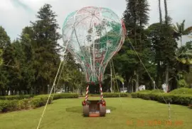 Jardim com balão