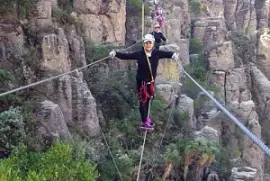 Sobre alambre Puente de Potrerillos